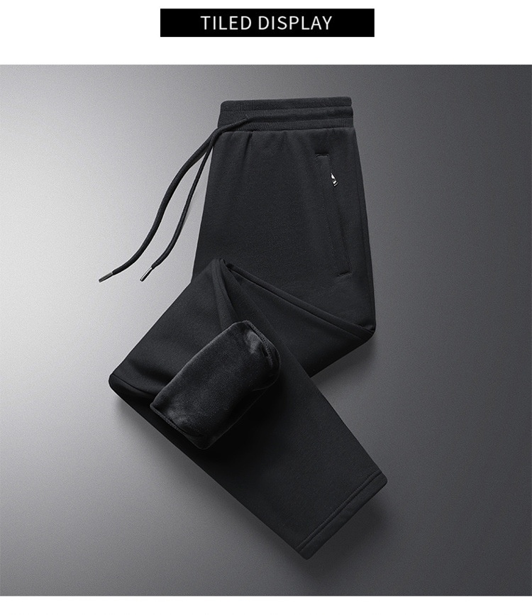 Pantaloni sportivi casual da uomo in puro cotone, nuovi pantaloni della tuta larghi e dritti, taglie forti, primavera e autunno 2025_voghion.com