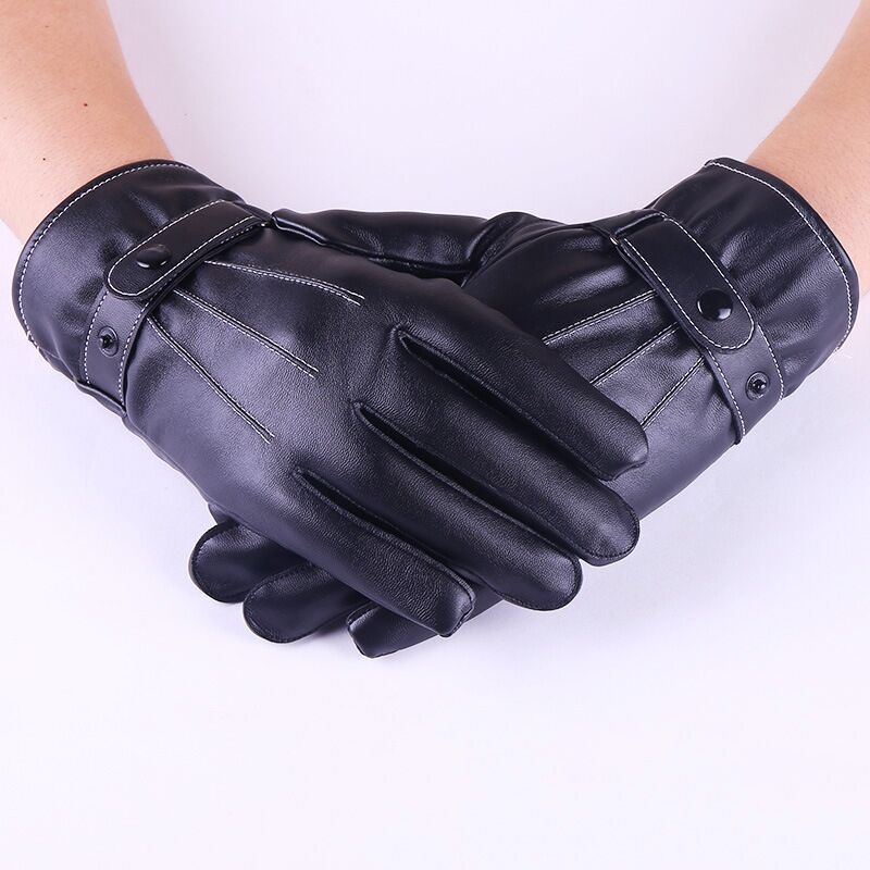 boy Boy Boy Autumn And Winter Men's Warm Windproof Cold-Resistant Fingerless Touchscreen Cycling Driving Outdoor Gloves_voghion.com