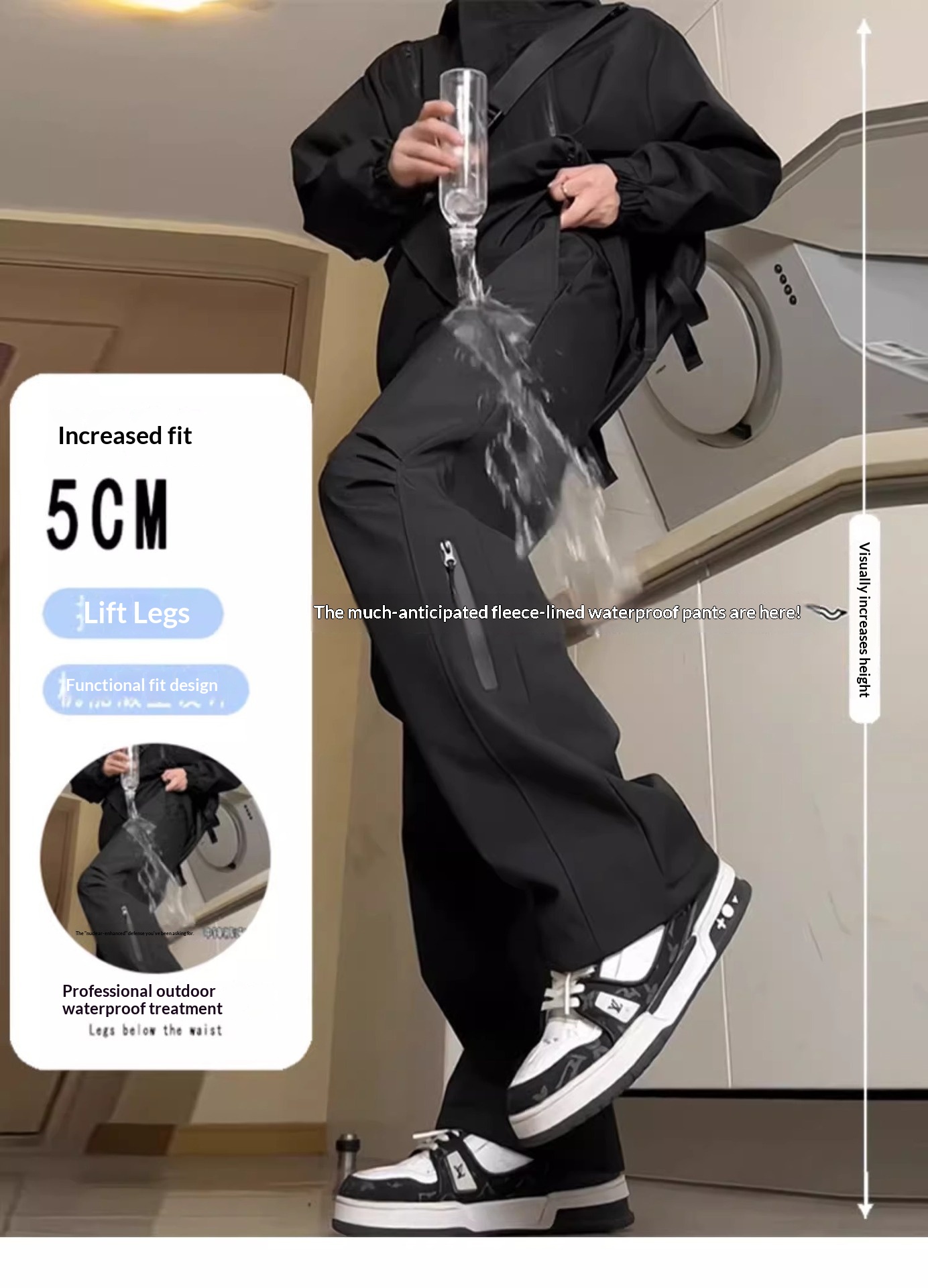 boy Waterproof Storm-Proof Tactical For Men, Autumn And Winter New American Style Functional Vibe Pant, Outdoor Hiking_voghion.com