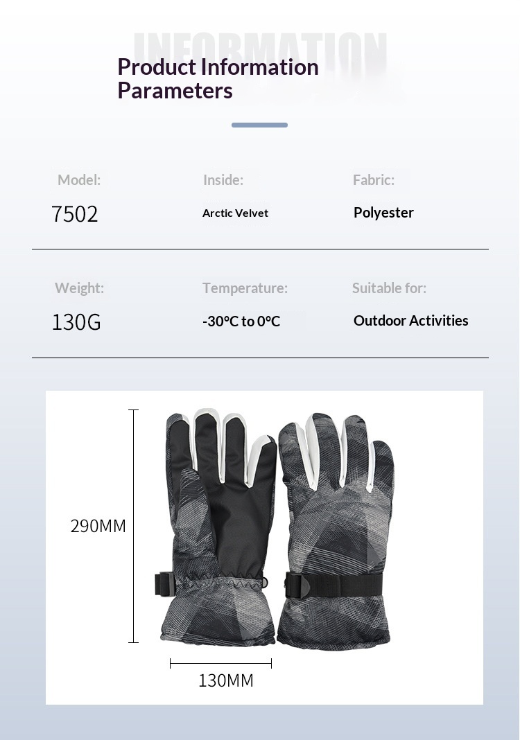 ragazzo Ragazzo Ragazzo Anlorr Inverno Nuovo Foderato in Pile Sci Alpinismo Ciclismo Antivento Resistente al Freddo Impermeabile Caldo Guanti Unisex_voghion.com