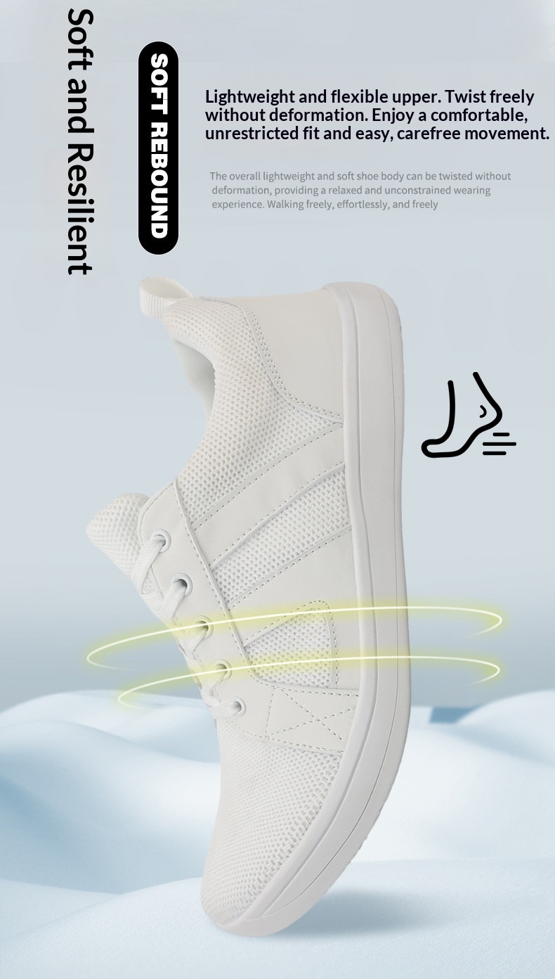 Zees Wide Toe Spring New Men And Women Comfortable Walking Breathable Soft Sole Couple Fly Knit Flat Foot Casual Sports Shoes_voghion.com