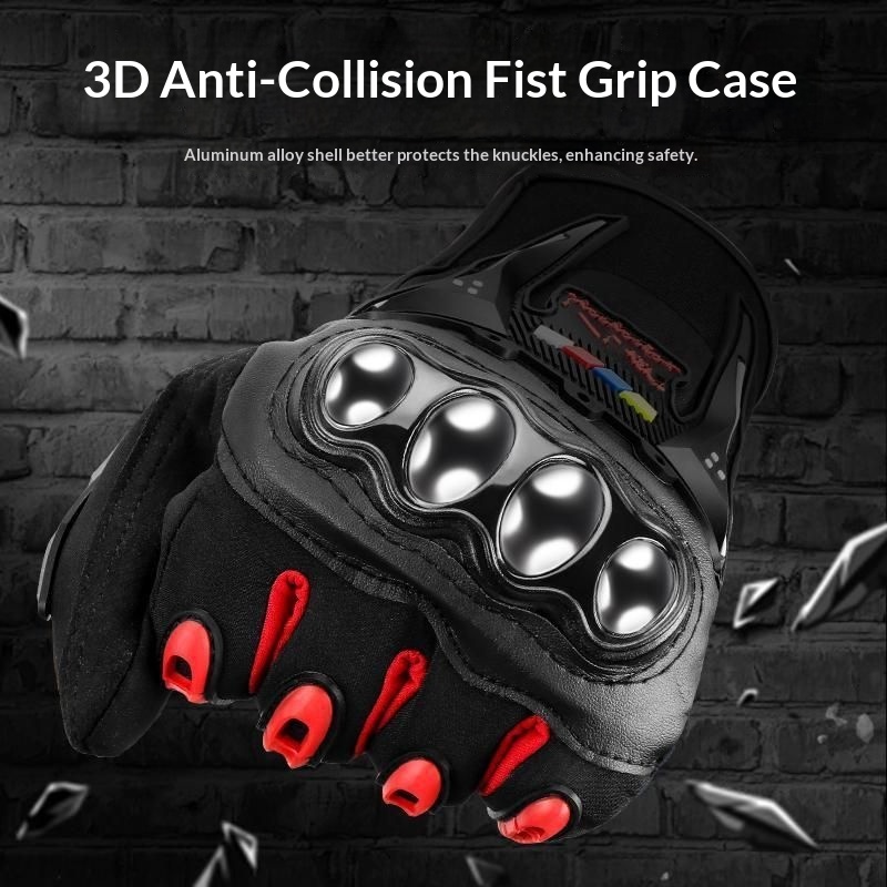 Guanti da moto Boy Boy per uomo, autunno e inverno, caldi, antiscivolo, da equitazione, touchscreen, abbigliamento da motociclista, per tutte le stagioni,_voghion.com