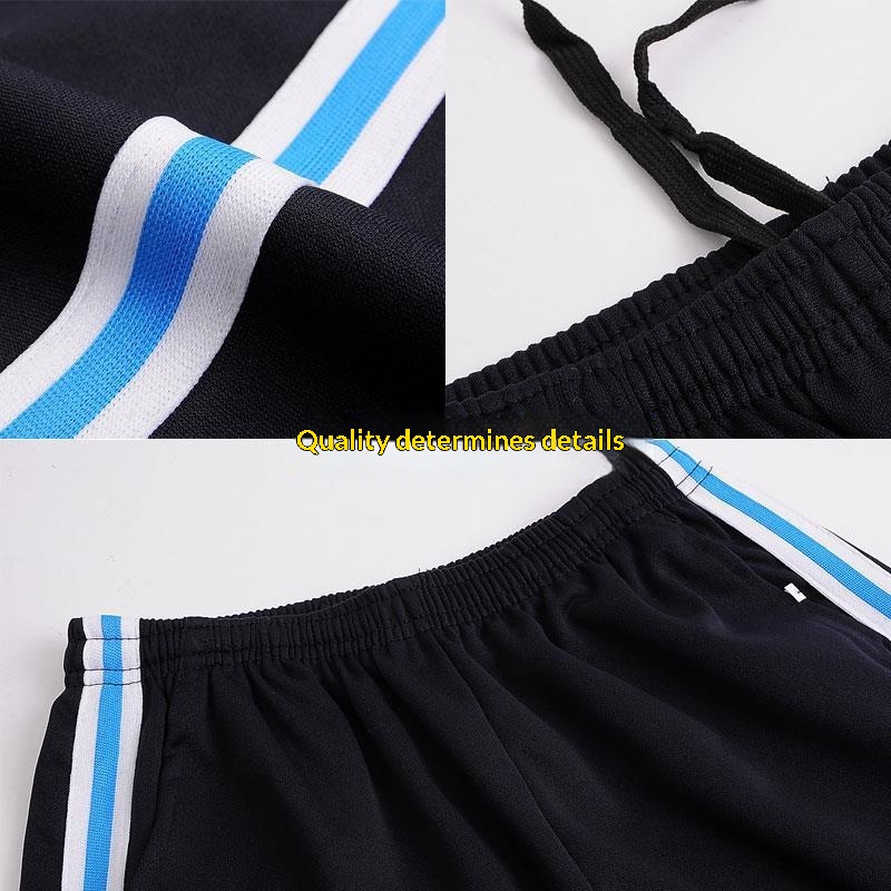 boy Primary Secondary School Uniform Red Sports Long Pants Boys And Girls Blue White One Wide Stripe_voghion.com