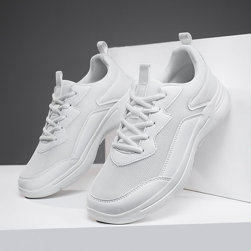 Baskets Zees All Sneakers Homme 2025 en maille respirante, noires pures, pour la course, les loisirs, semelle souple, grandes tailles (export 48)._voghion.com