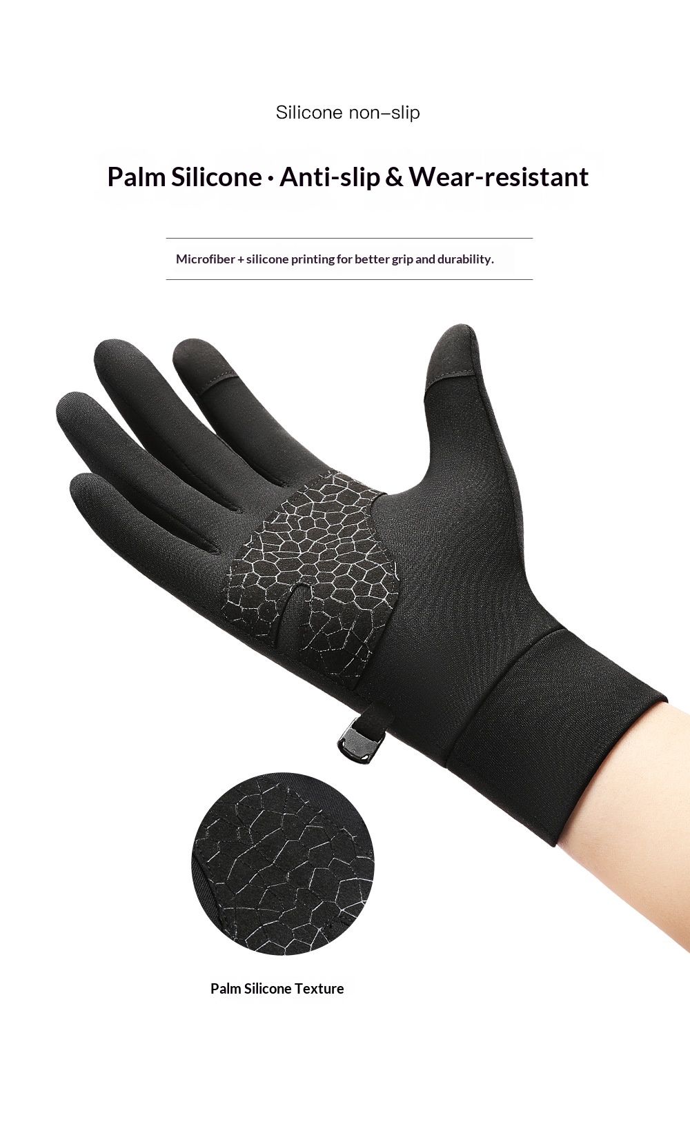 Guanti da corsa sottili autunno inverno da uomo, caldi, antiscivolo, in maglia, con touch screen, per ciclismo e donna_voghion.com