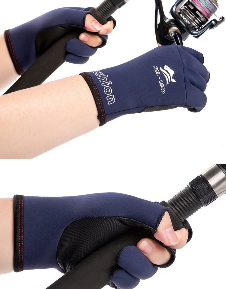 ragazzo Ragazzo Ragazzo 8920 Guanti da pesca a tre dita per uomo, invernali, caldi, antivento, antifreddo, impermeabili, con esche e mezze dita_voghion.com