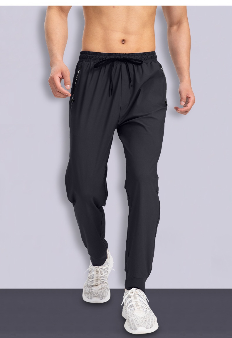 ragazzo 2025 Nuovo Ice Silk Uomo Sottile Casual Traspirante Elastico Sportivo Estate Pantaloni da jogging larghi Pantaloni lunghi ad asciugatura rapida_voghion.com