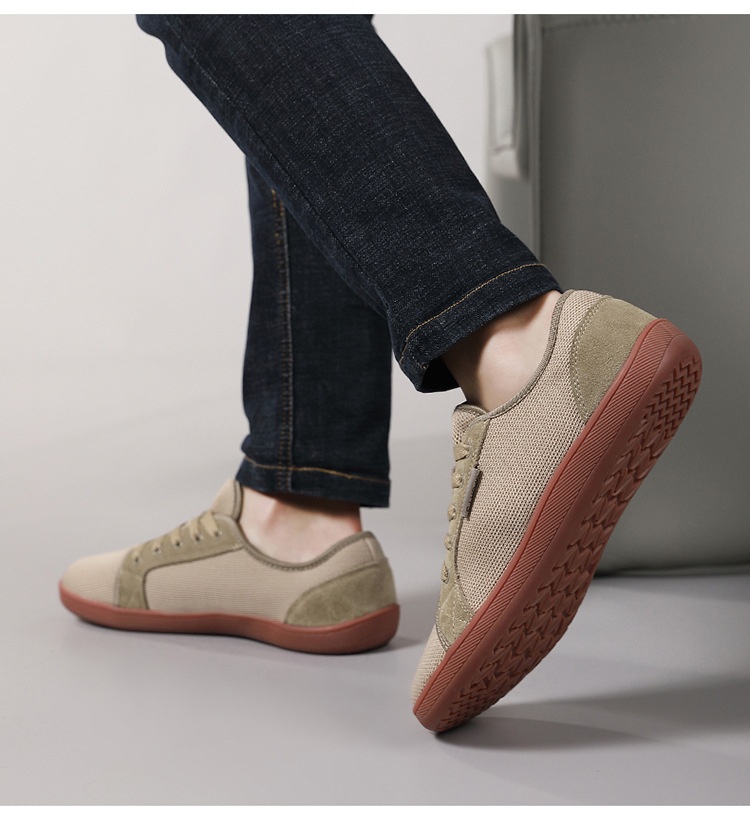 Zees Herren Barfußschuhe mit breiter Leiste, große Größen, flache Null-Sprengung, Sport- und Indoor-Fitnessschuhe_voghion.com