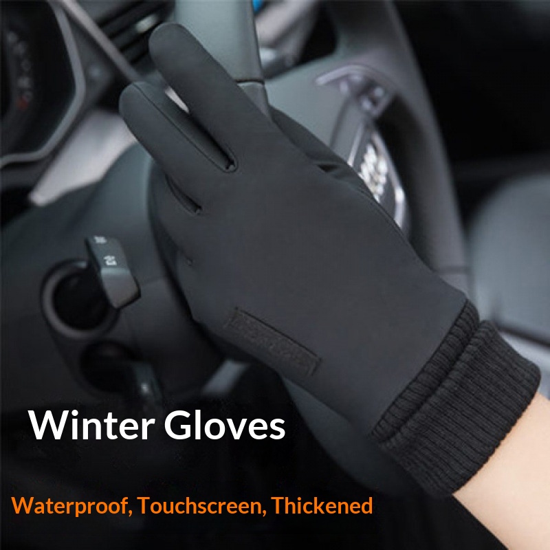 ragazzo Ragazzo Ragazzo Morbido Mezza età e Anziani All'aperto Per Uomo Inverno Corsa Ciclismo Touchscreen Guida Foderato in Pile Ispessito Genitore_voghion.com