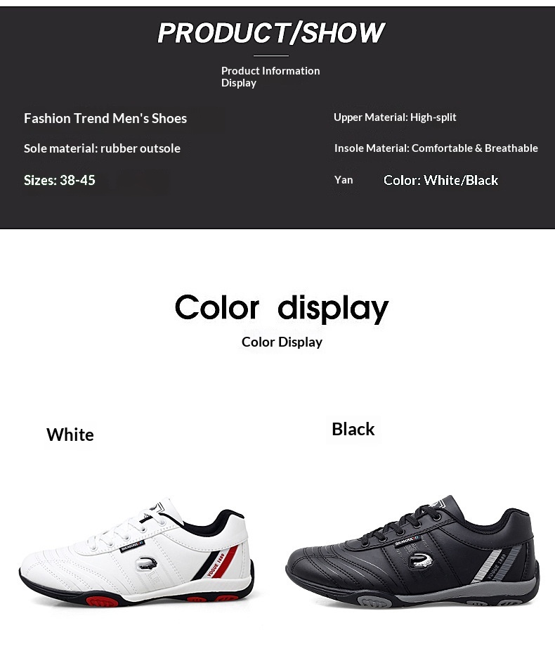 Zees Summer Casual Sports Men's Fashion Lightweight Breathable Golf White Shoes Large Size Rubber Sole Soft Leather Surface_voghion.com