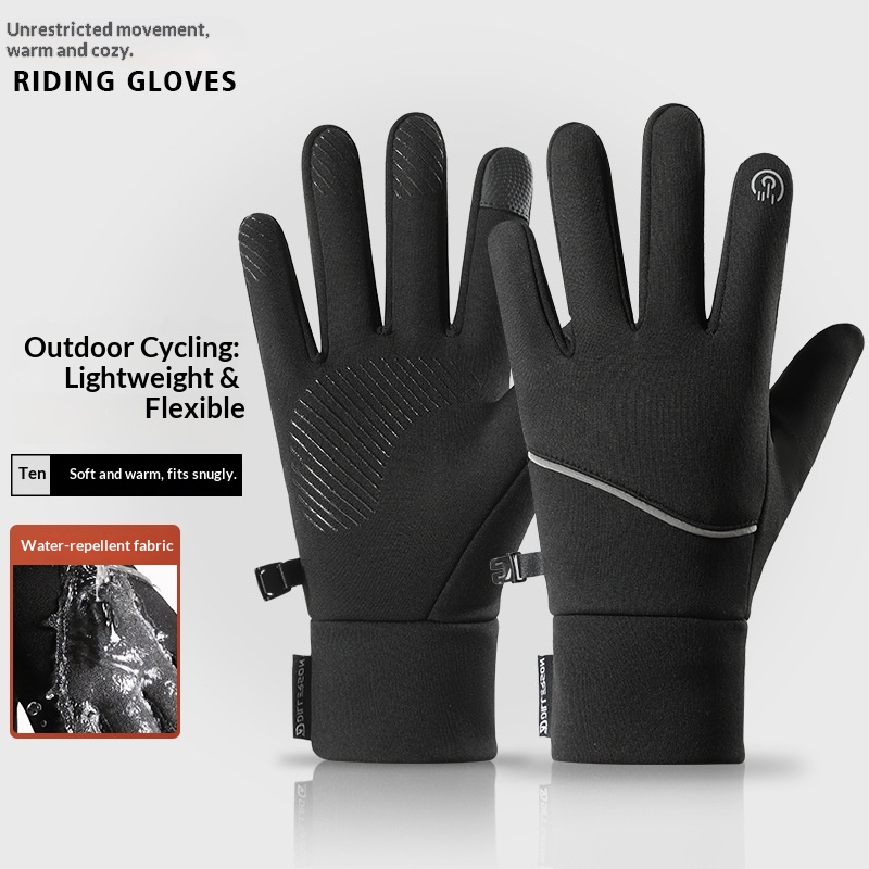 boy Herren Winter Outdoor Sport Touchscreen Handschuhe Damen Laufen Radfahren Wandern Warmes Fleece Wasserdicht Rutschfest Y-15_voghion.com