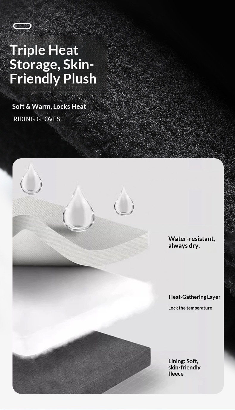 boy Herren Winter Outdoor Sport Touchscreen Handschuhe Damen Laufen Radfahren Wandern Warmes Fleece Wasserdicht Rutschfest Y-15_voghion.com