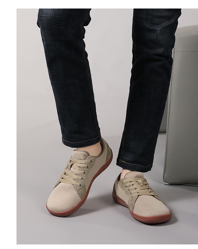 Zees Herren Barfußschuhe mit breiter Leiste, große Größen, flache Null-Sprengung, Sport- und Indoor-Fitnessschuhe_voghion.com