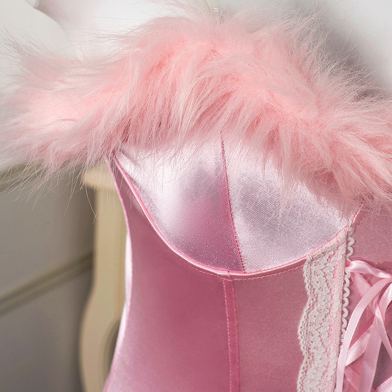 Eros Lab Lingerie Cute Bunny Girl Plush Bodysuit Fishnet Sexy Charming Passion Set Wholesale Temptation_voghion.com