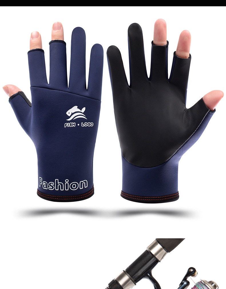 ragazzo Ragazzo Ragazzo 8920 Guanti da pesca a tre dita per uomo, invernali, caldi, antivento, antifreddo, impermeabili, con esche e mezze dita_voghion.com