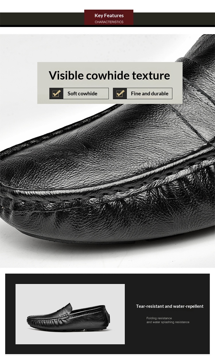 Voyage Voyage 2024 New Fashion British Style Men's Loafers Trendy Lightweight Casual Leather Versatile Slip-On Shoes_voghion.com