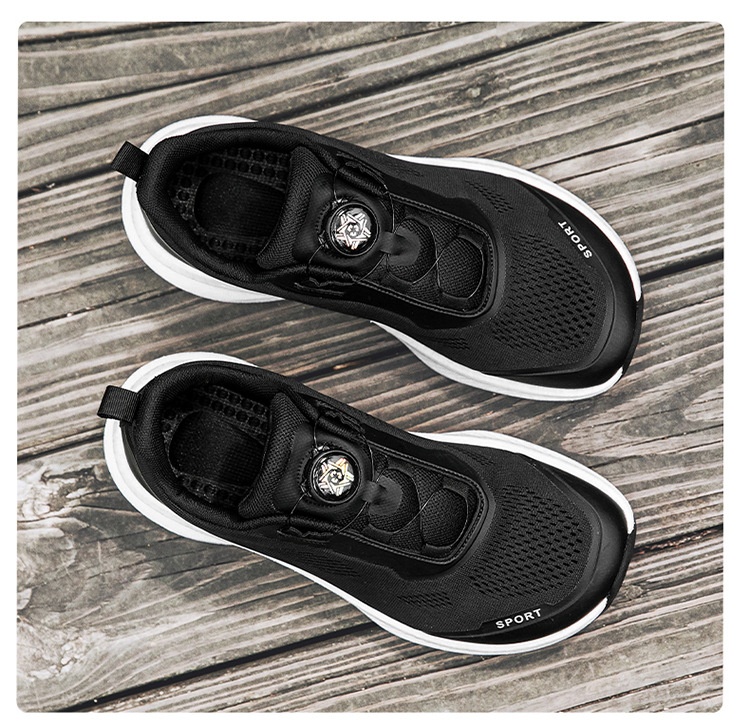 Zees 2025 Neue schwarze Herren-Zehenkappen-Sneaker, Schuhe mit breitem Leisten, weiche Sohle für Herren_voghion.com