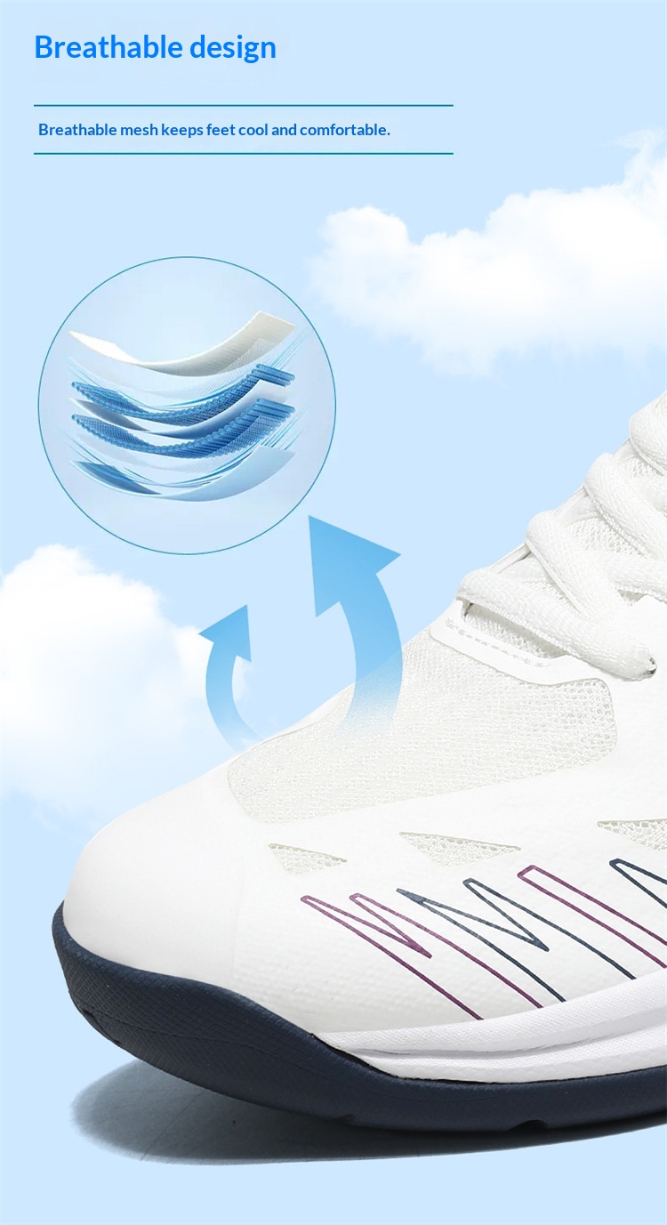 Chaussures de badminton de compétition Zees pour hommes et femmes, antidérapantes, pour l'entraînement et le tennis de table._voghion.com