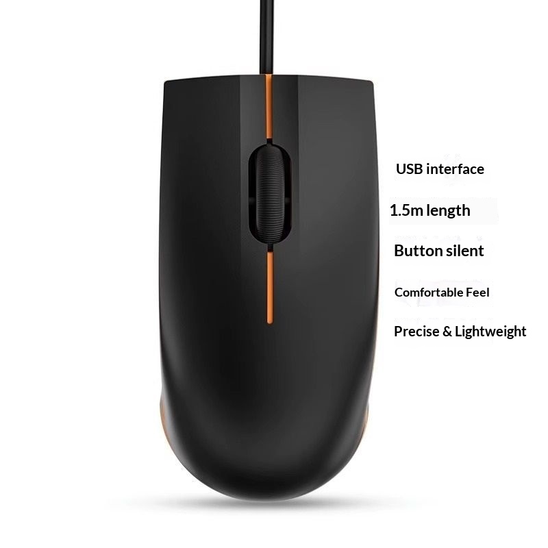 Digitex Digitex Wired 1.5m Silent Comfortable Office Dormitory Home Computer Monitoring Mouse Long Line Freely Place_voghion.com