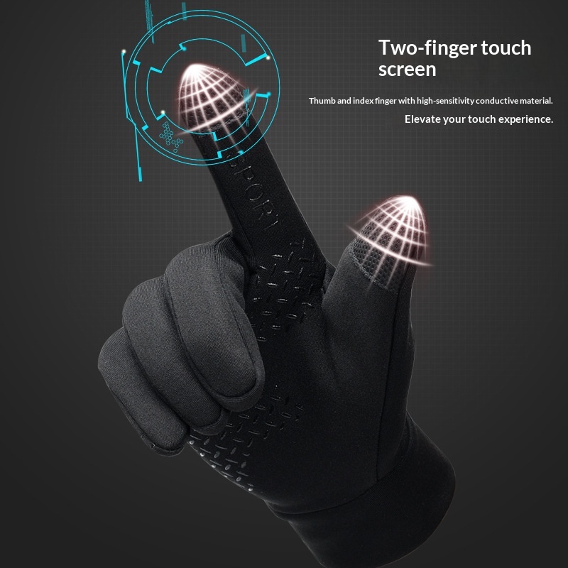 boy Boy Boy Winter Warm Men Full Finger Touch Screen Driving Skiing Waterproof Windproof Coldproof Non-slip Outdoor Riding Gloves_voghion.com