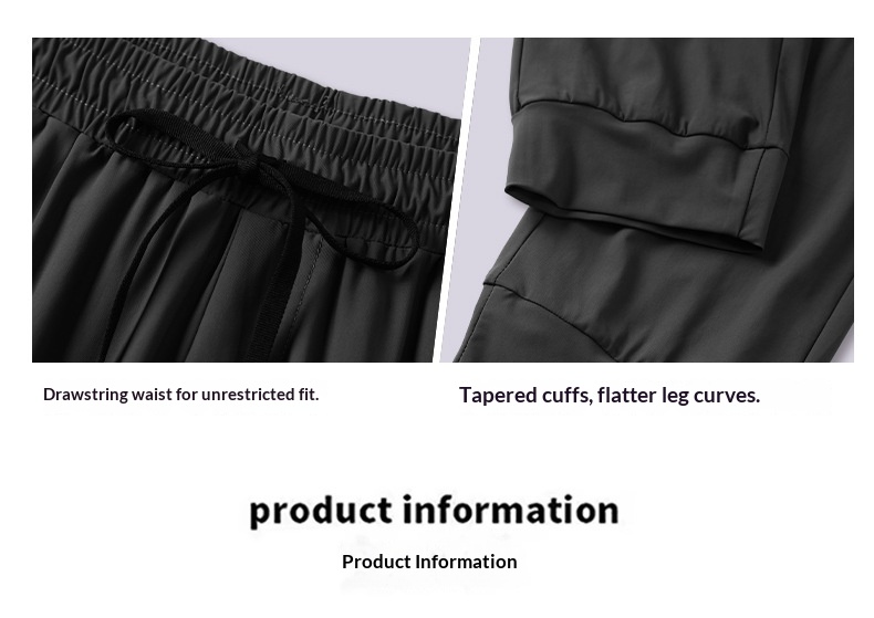 ragazzo 2025 Nuovo Ice Silk Uomo Sottile Casual Traspirante Elastico Sportivo Estate Pantaloni da jogging larghi Pantaloni lunghi ad asciugatura rapida_voghion.com