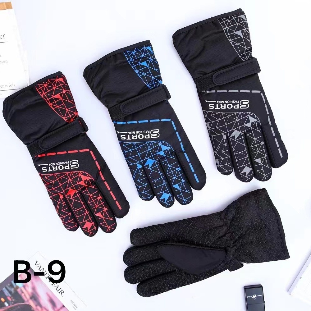 Guanti termici transfrontalieri per sci all'aperto, moto, bici elettrica, equitazione, set spesso, antiscivolo, stile coppia_voghion.com