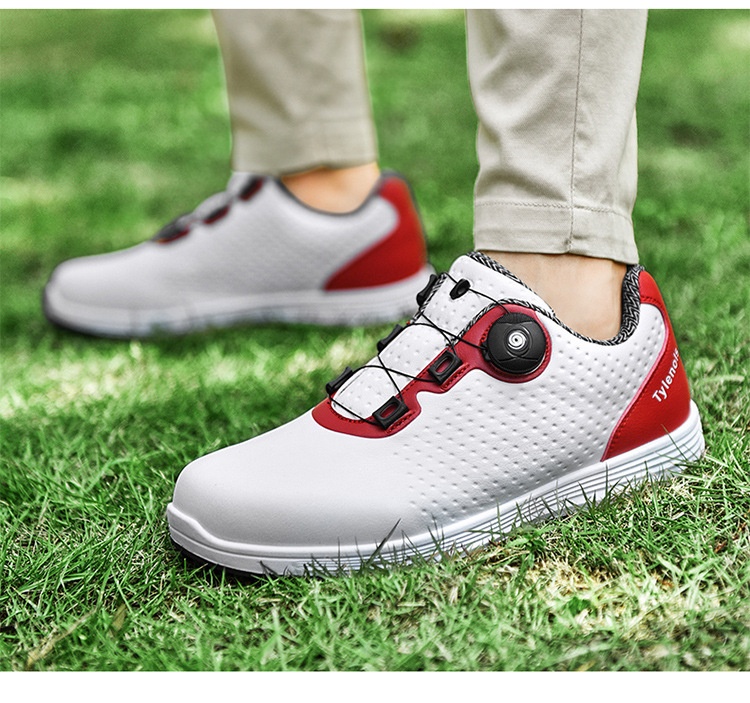 Zees Cross-border Foreign Trade Men And Women Waterproof Rotating Button Couple Golf Casual Sports Shoes_voghion.com