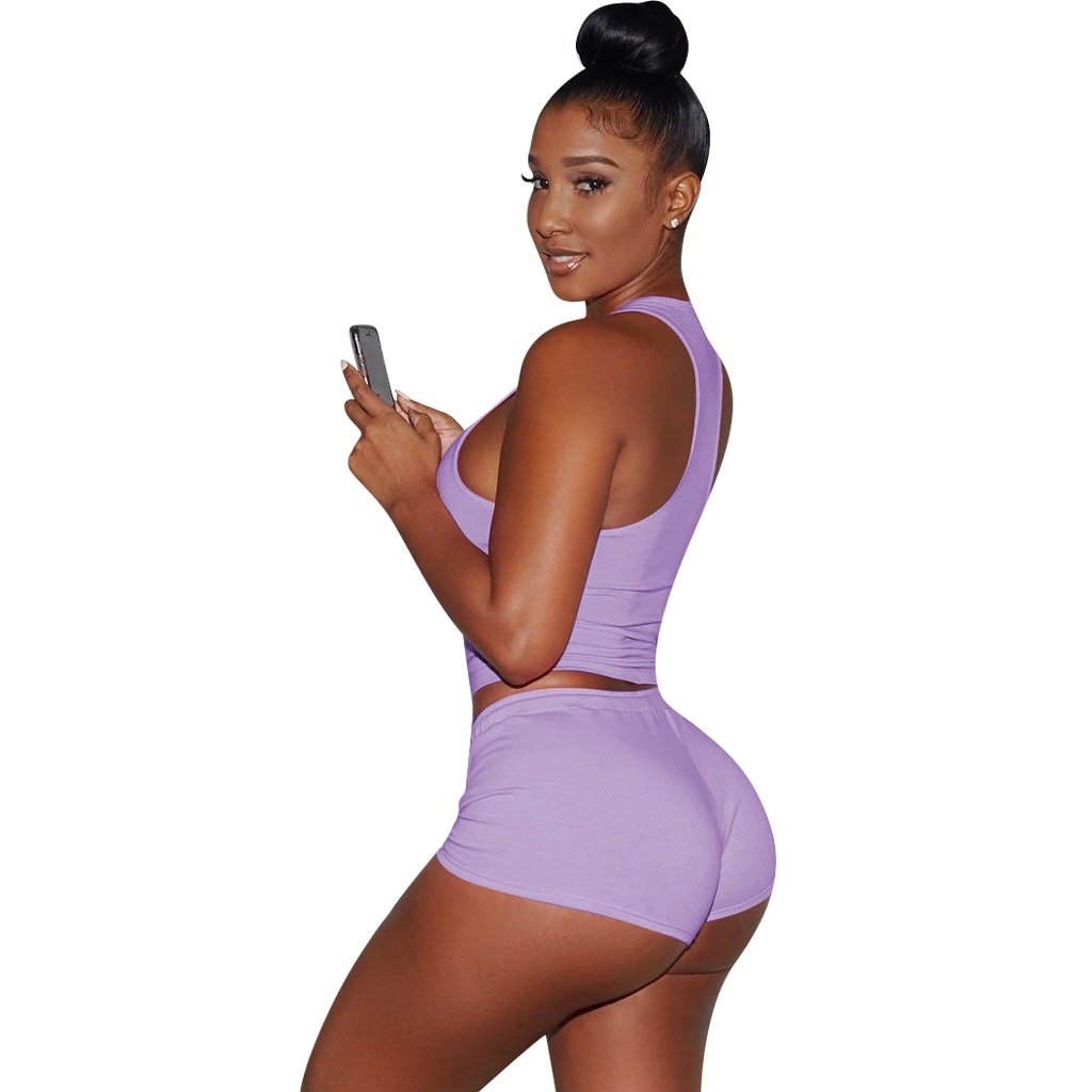 ChicShe 3147 Europäische und amerikanische Plus-Size-Damenbekleidung Street Style Atmungsaktives, schweißabsorbierendes Sporthosen-Set Zweiteiler_voghion.com