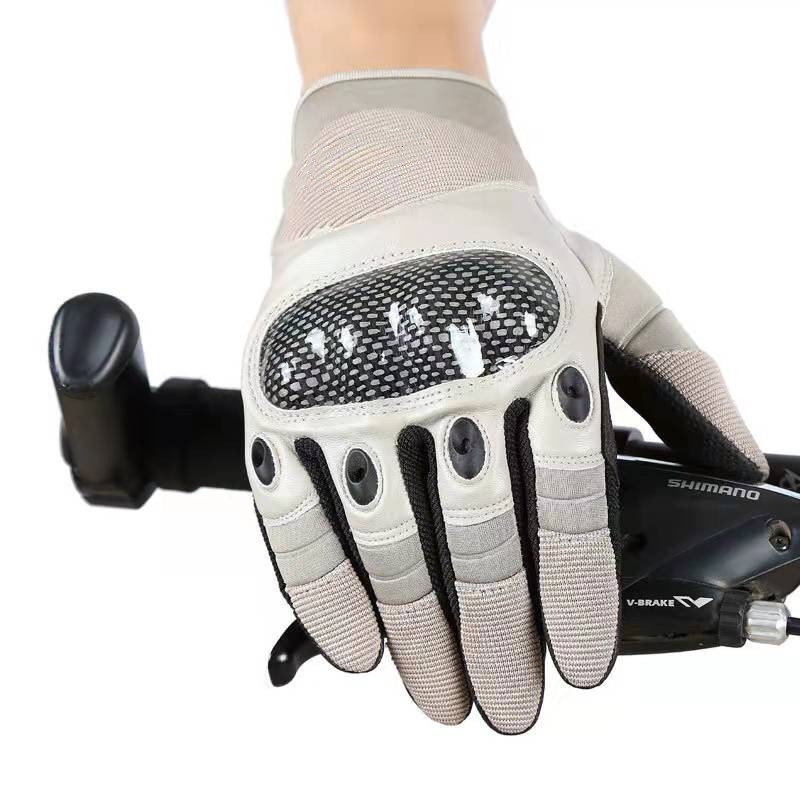 boy Boy Boy Cross-Border New Fitness Men's Outdoor Tactical Training Cycling Full Finger Warmth Anti-Cut PU Gloves Foreign Trade_voghion.com