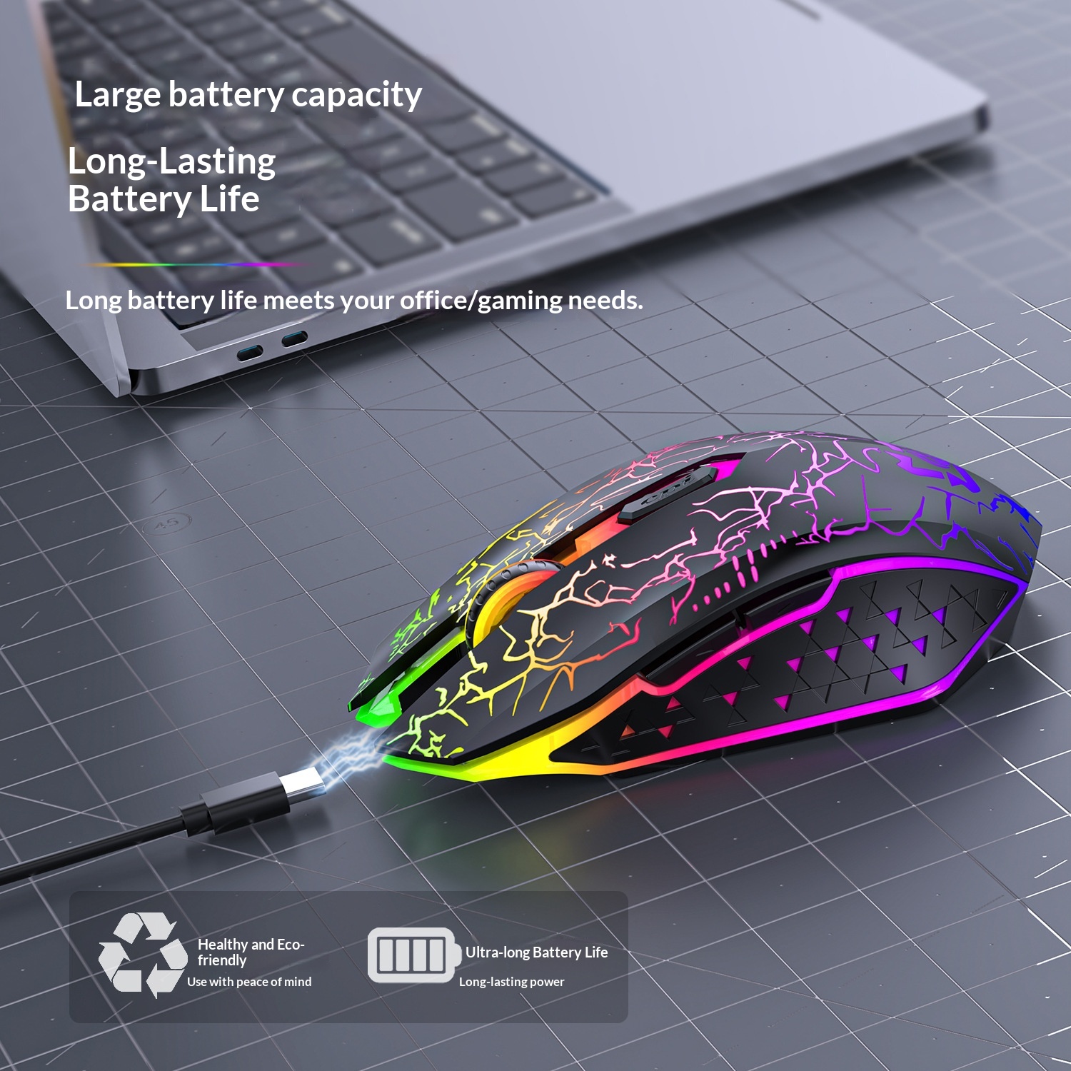 Digitex Digitex Wirlss Mous Charging Modl Silnt Blutooth 2.4g Offic Luminous Gaming E-sports Laptop Accssoris In Stock_voghion.com