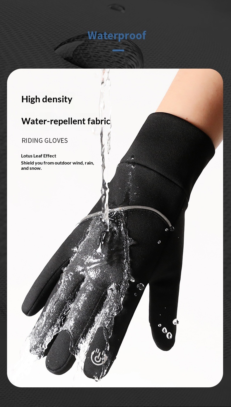 boy Herren Winter Outdoor Sport Touchscreen Handschuhe Damen Laufen Radfahren Wandern Warmes Fleece Wasserdicht Rutschfest Y-15_voghion.com