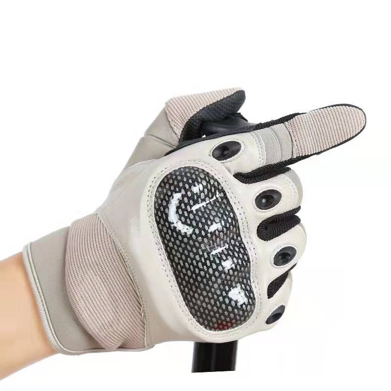 boy Boy Boy Cross-Border New Fitness Men's Outdoor Tactical Training Cycling Full Finger Warmth Anti-Cut PU Gloves Foreign Trade_voghion.com