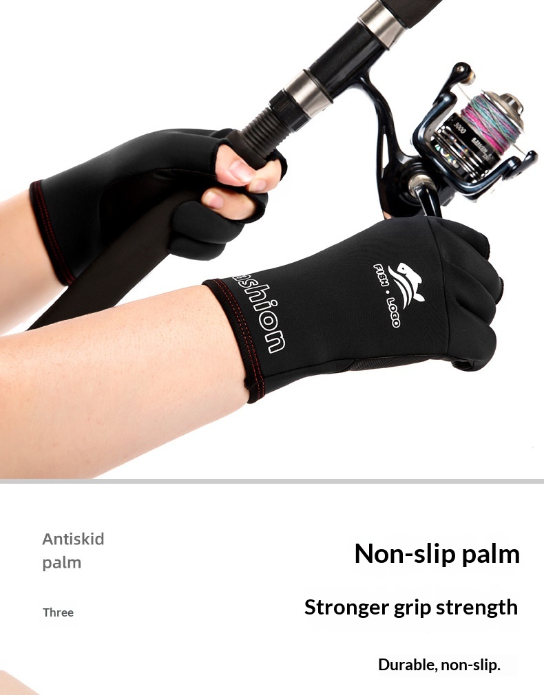 ragazzo Ragazzo Ragazzo 8920 Guanti da pesca a tre dita per uomo, invernali, caldi, antivento, antifreddo, impermeabili, con esche e mezze dita_voghion.com