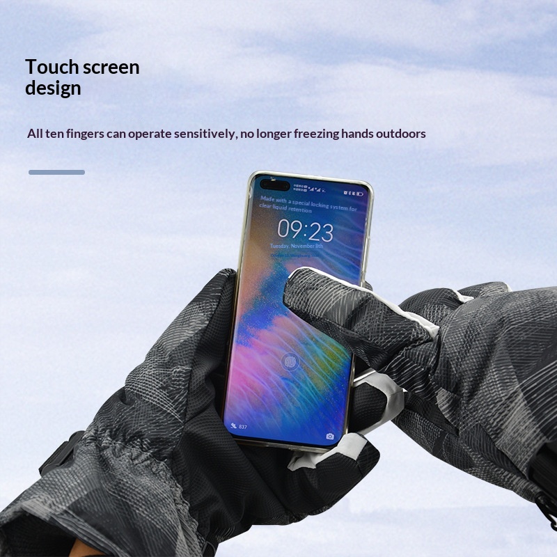 ragazzo Ragazzo Ragazzo Anlorr Inverno Nuovo Foderato in Pile Sci Alpinismo Ciclismo Antivento Resistente al Freddo Impermeabile Caldo Guanti Unisex_voghion.com