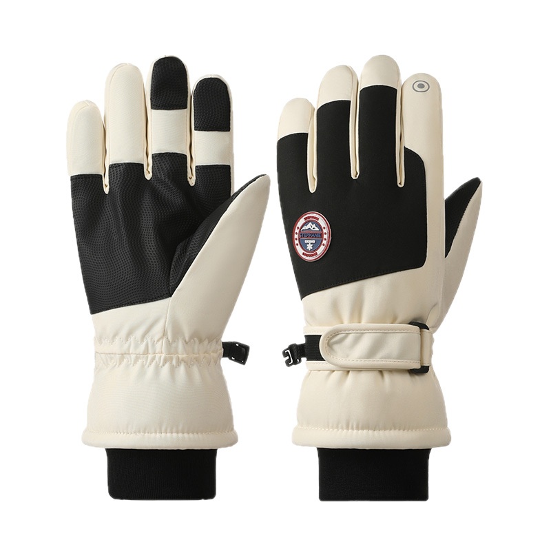 boy Boy Boy Cotton Touch Screen Men Winter Warm Women Riding Thickened Fleece Windproof Outdoor Motorcycle Ski Gloves_voghion.com