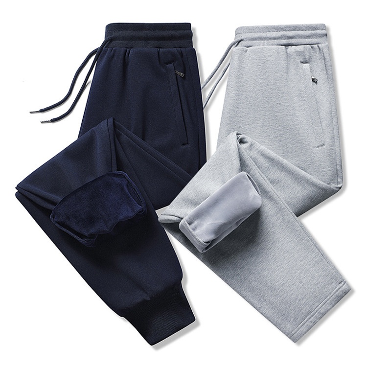 Pantaloni sportivi casual da uomo in puro cotone, nuovi pantaloni della tuta larghi e dritti, taglie forti, primavera e autunno 2025_voghion.com