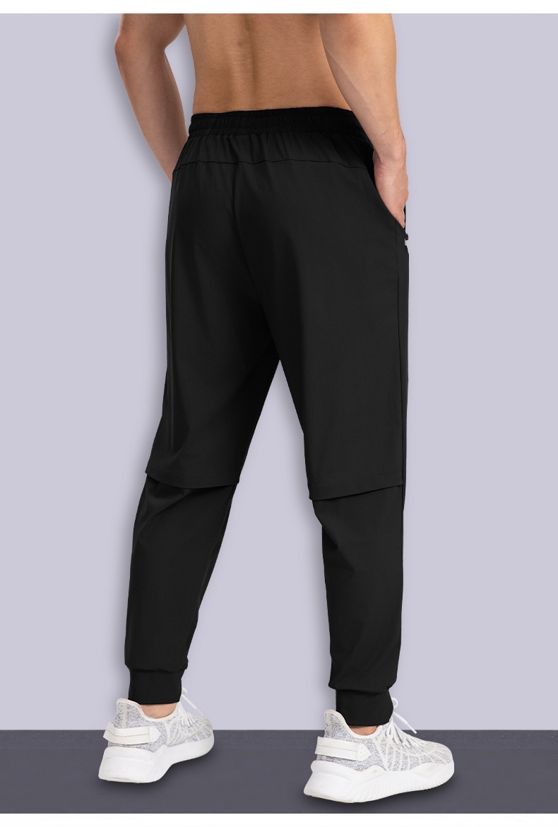 ragazzo 2025 Nuovo Ice Silk Uomo Sottile Casual Traspirante Elastico Sportivo Estate Pantaloni da jogging larghi Pantaloni lunghi ad asciugatura rapida_voghion.com