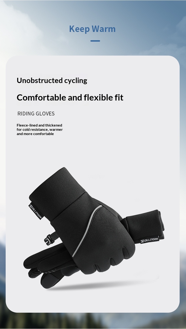 boy Herren Winter Outdoor Sport Touchscreen Handschuhe Damen Laufen Radfahren Wandern Warmes Fleece Wasserdicht Rutschfest Y-15_voghion.com