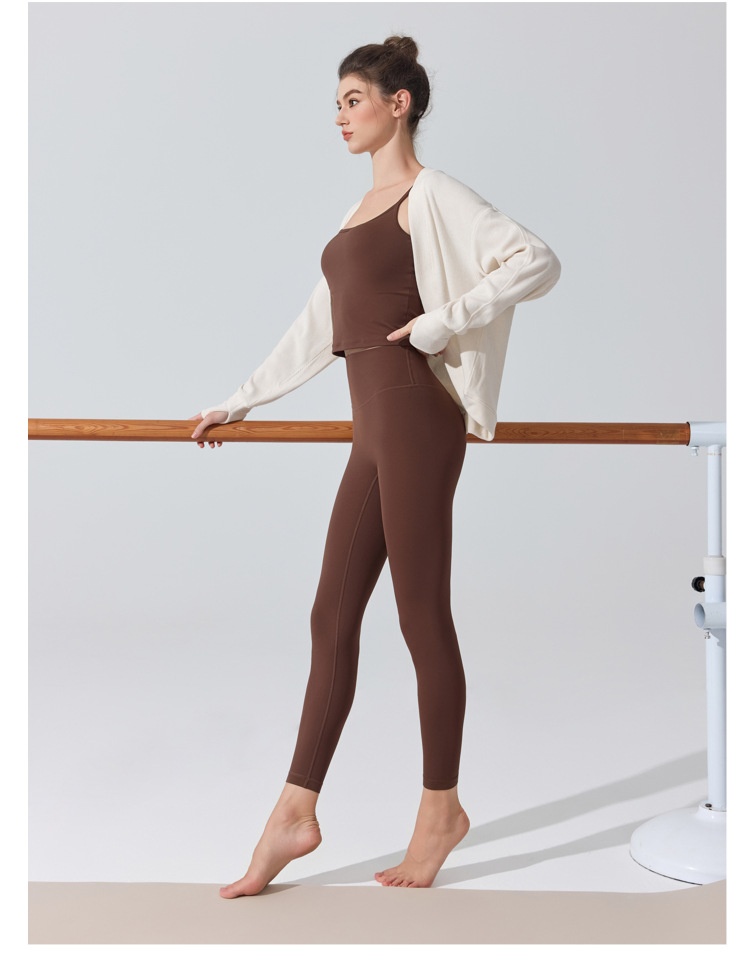 ChicShe Europäisches und amerikanisches Cross-Border Langarm-Cover-Up Hautfreundliches Atmungsaktives Pilates Fitness Yoga Top Herbst Winter_voghion.com