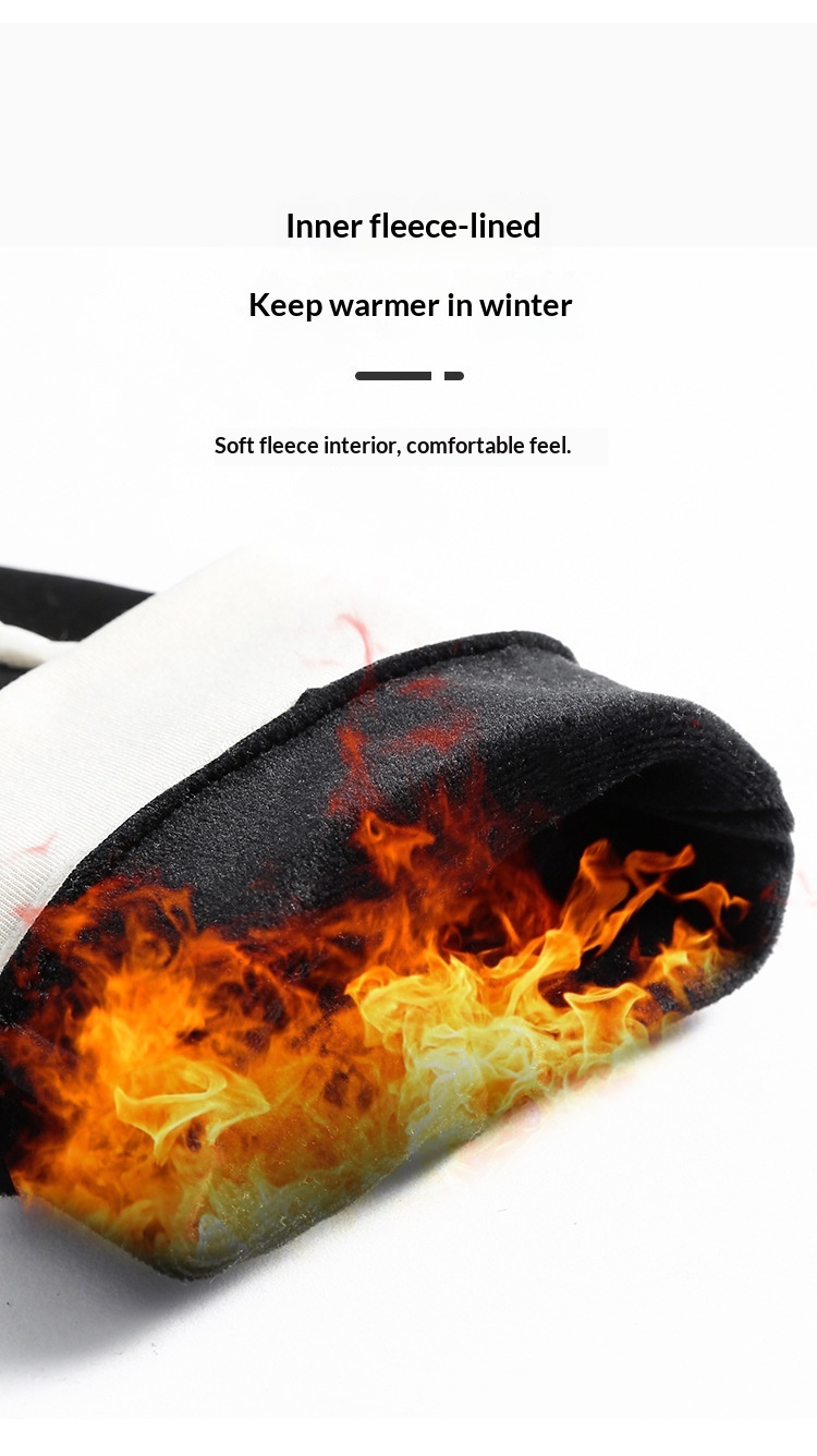 boy Boy Boy Cycling Adult Gloves Men And Women Fleece Lined Warm Windproof Waterproof Fingerless Touchscreen Autumn Winter Outdoor_voghion.com