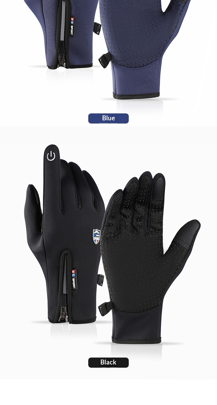 boy Boy Boy Winter Cycling For Delivery, Fishing, Water-Resistant, Outdoor Windproof, Touchscreen, Men's Thermal, Fleece-Lined,_voghion.com