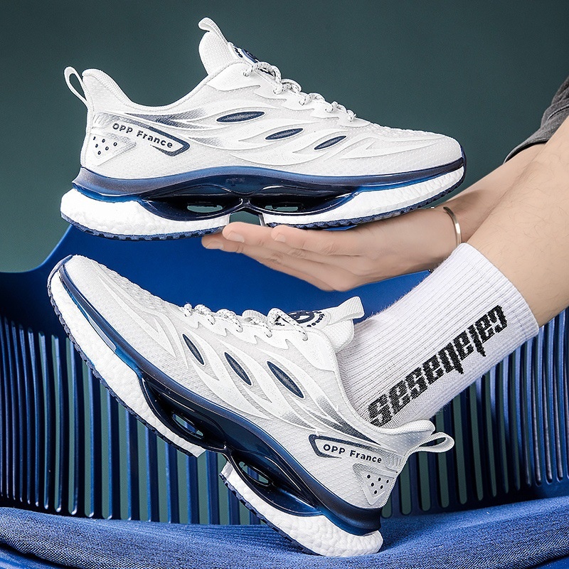 Zees Summer Sneakers 2023 New Breathable Ice Silk Mesh Running Popcorn Men's Fashion Versatile Couple Casual Shoes_voghion.com