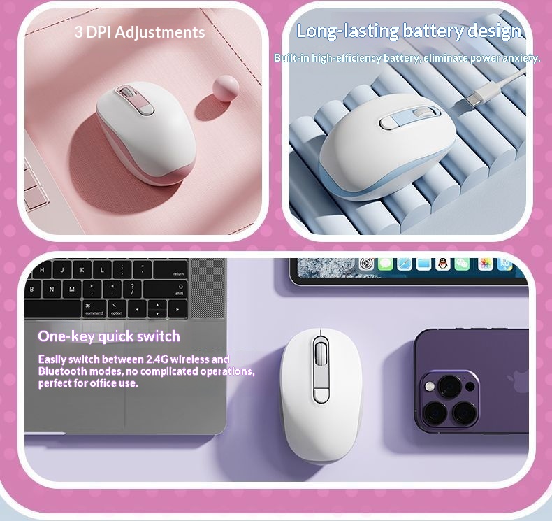 Digitex Digitex Mouse cablato silenzioso durevole da ufficio per giochi desktop universale per laptop compatibile con Lenovo ASUS Xiaomi_voghion.com