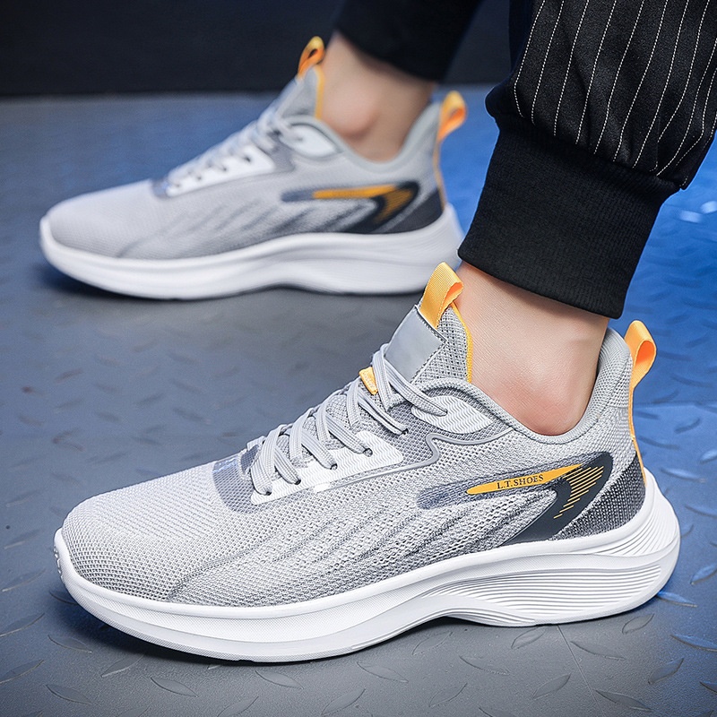 Zees Otoño Invierno Talla Grande 50 Running Deportes Hombres Comercio Exterior Rebote Fitness Absorción de Impactos Zapatos Casuales Jinjiang_voghion.com