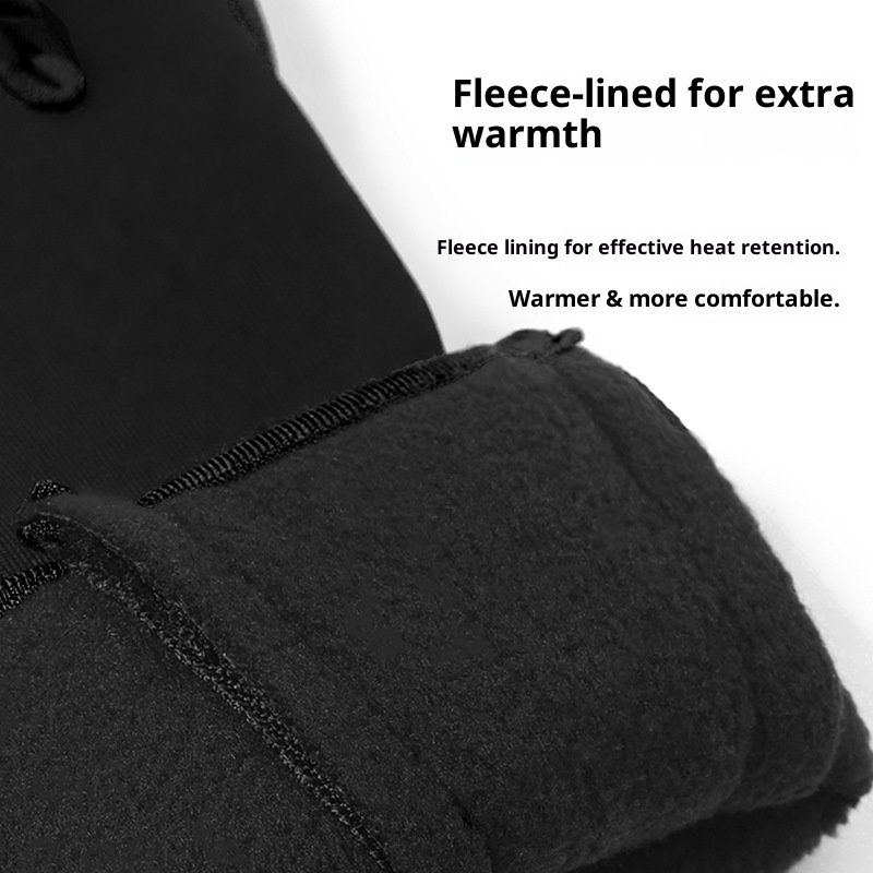 boy Boy Boy Winter Cycling For Delivery, Fishing, Water-Resistant, Outdoor Windproof, Touchscreen, Men's Thermal, Fleece-Lined,_voghion.com