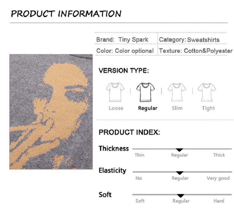 ChicShe ChicShe European American Cross-Border Wholesale Fashion Casual Men And Women Couple Street Style Knitted Y2K Women's_voghion.com