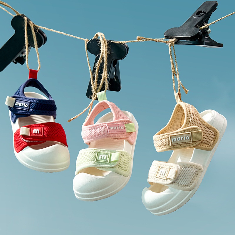 Happy Mary Children's Girls 2025 New Summer Baby Toddler Shoes Boys Closed-Toe Beach Sandals For Outdoor Wear_voghion.com
