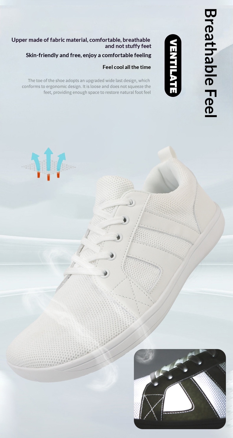 Zees Wide Toe Spring New Men And Women Comfortable Walking Breathable Soft Sole Couple Fly Knit Flat Foot Casual Sports Shoes_voghion.com