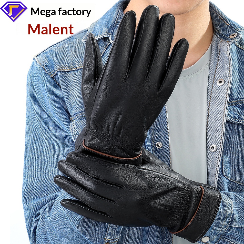 boy Boy Boy For Women And Men Winter Korean Solid Color Pattern Warm Fleece Thickened Waterproof Cold-Proof Fingered Cycling Ski_voghion.com