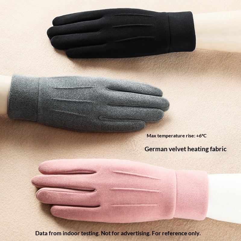 boy Boy Boy Thermal Velvet Heatin Women Winter Warm Outdoor Sports Windproof Fleece-Lined Cyclin Gloves For Men Touchscreen_voghion.com